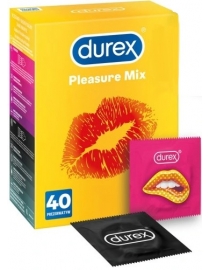 Durex PleasureMix 40 prezervatyvų rinkinys